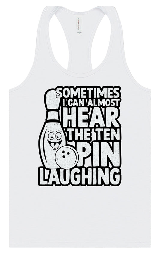 Ten Pin Laughing Women's Racerback Tank