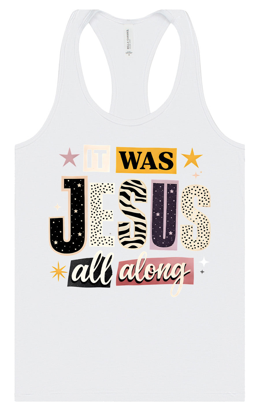 Jesus All Along Women's Racerback Tank