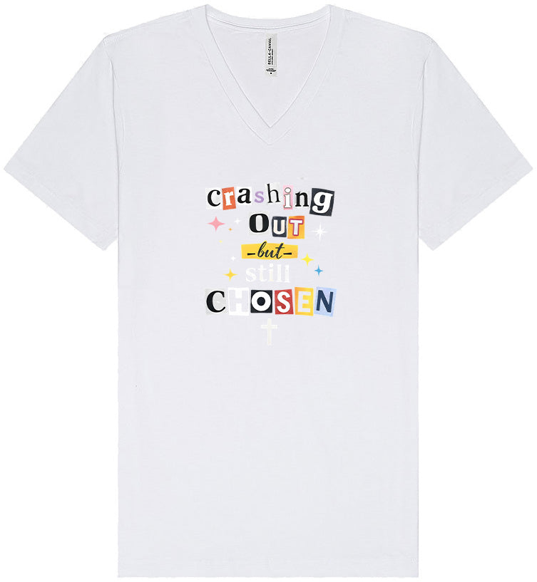 Crashing Out but Chosen Unisex V-Neck Shirt