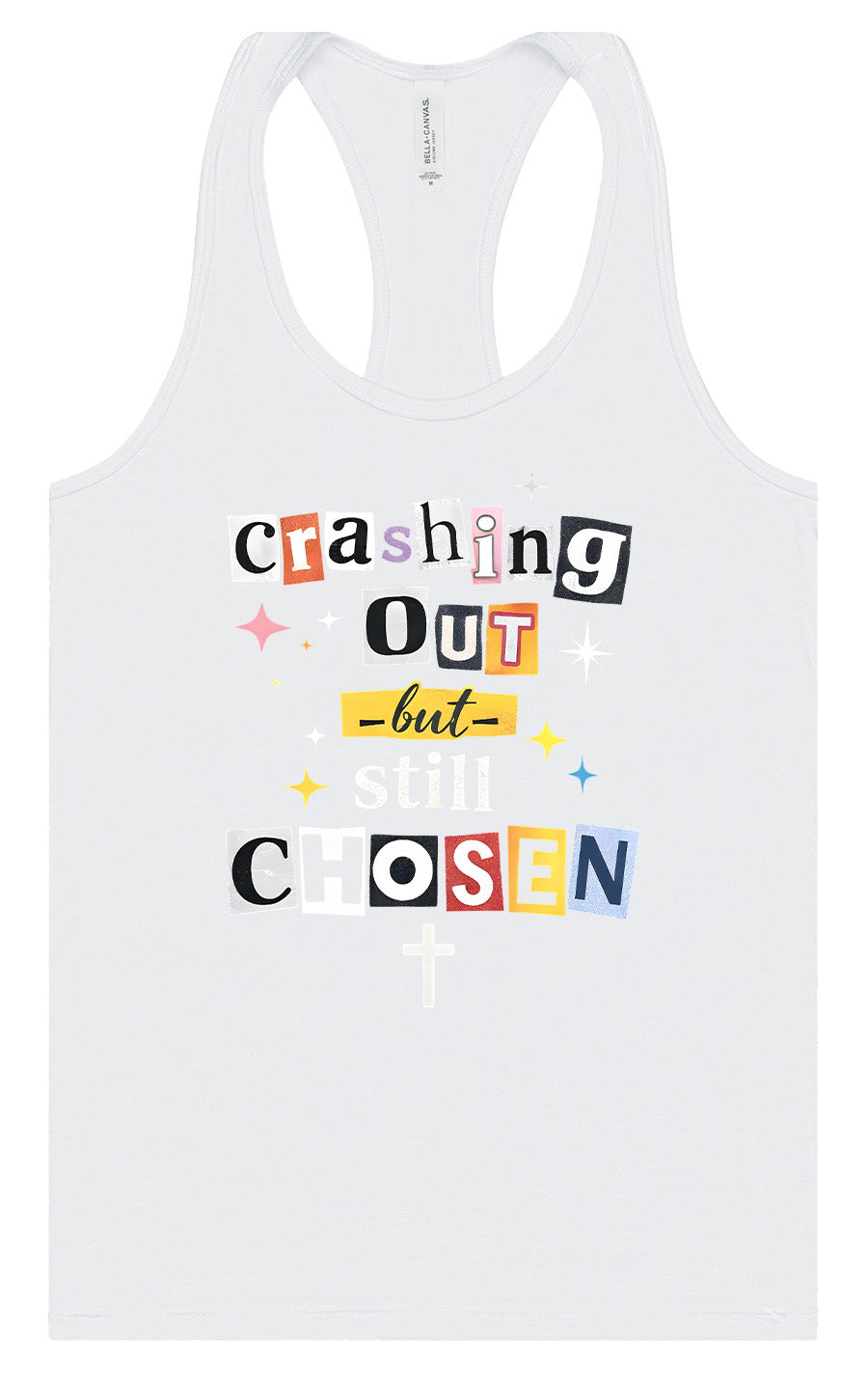 Crashing Out but Chosen Women's Racerback Tank