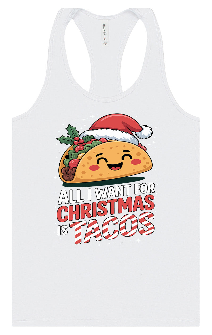 Tacos for Christmas Women's Racerback Tank