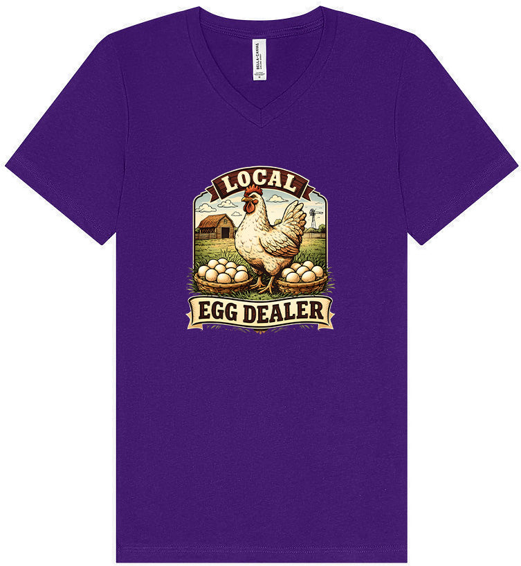 Local Egg Dealer Unisex V-Neck Shirt