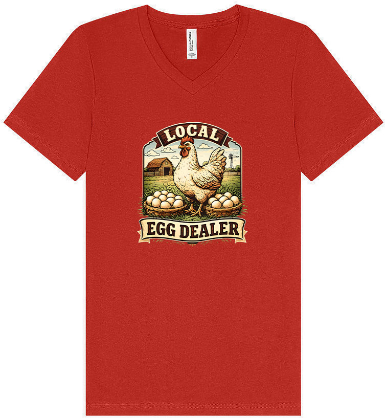 Local Egg Dealer Unisex V-Neck Shirt