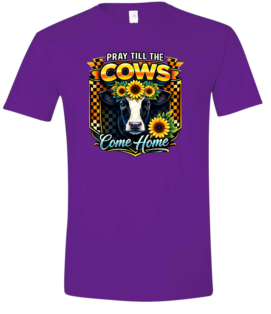 Pray til the Cows Come Home Adult Gildan Soft Shirt