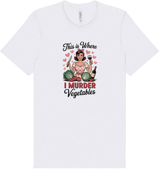 I Murder Vegetables Adult Bella Canvas Shirt