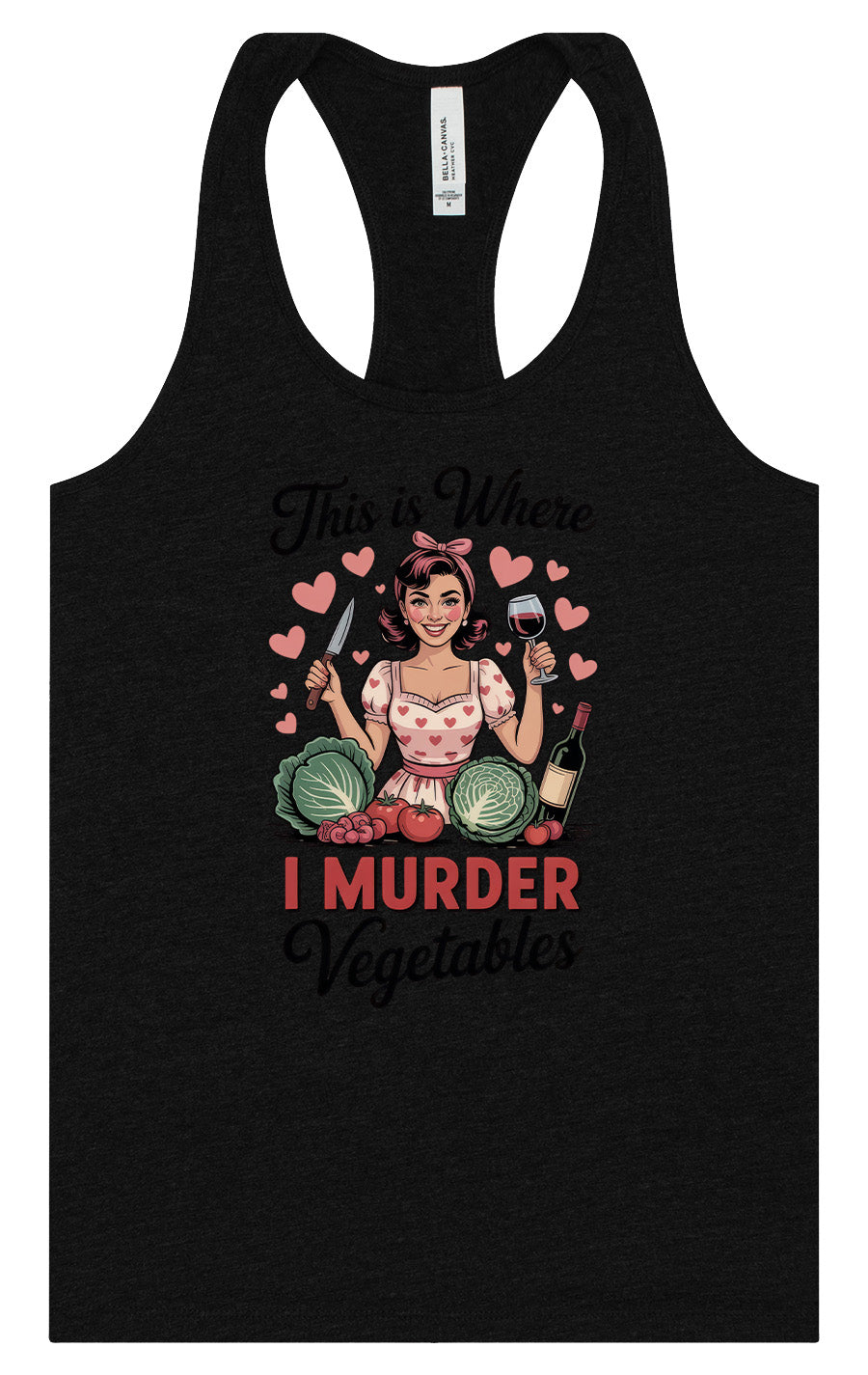 I Murder Vegetables Women's Racerback Tank