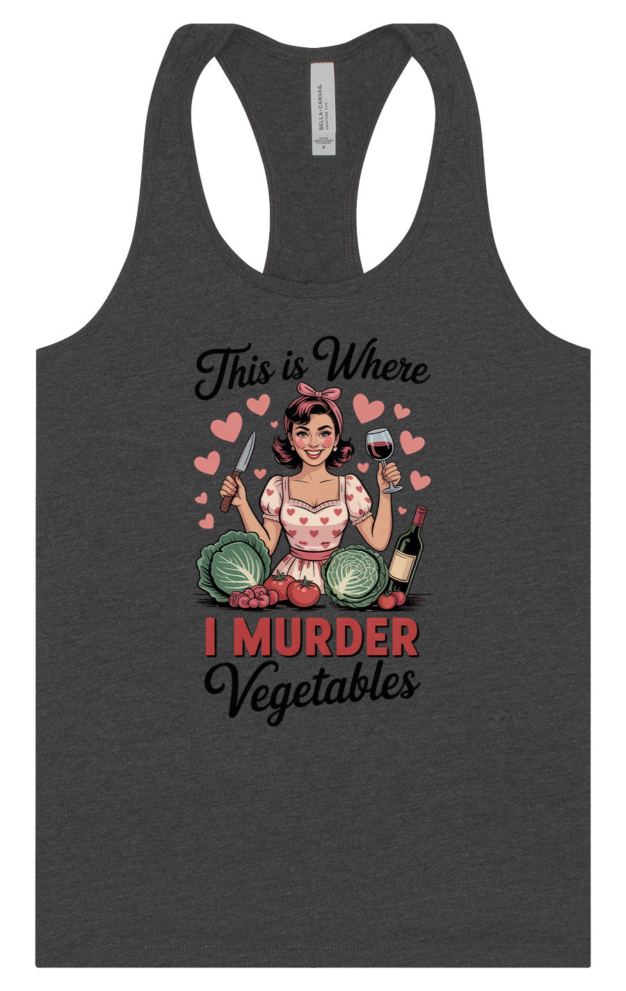 I Murder Vegetables Women's Racerback Tank