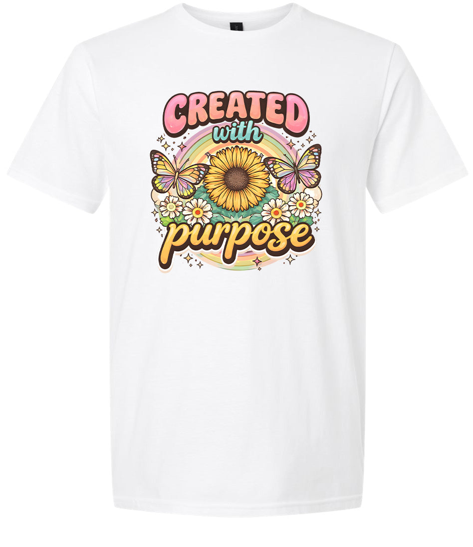 Created with Purpose Adult Gildan Soft Shirt