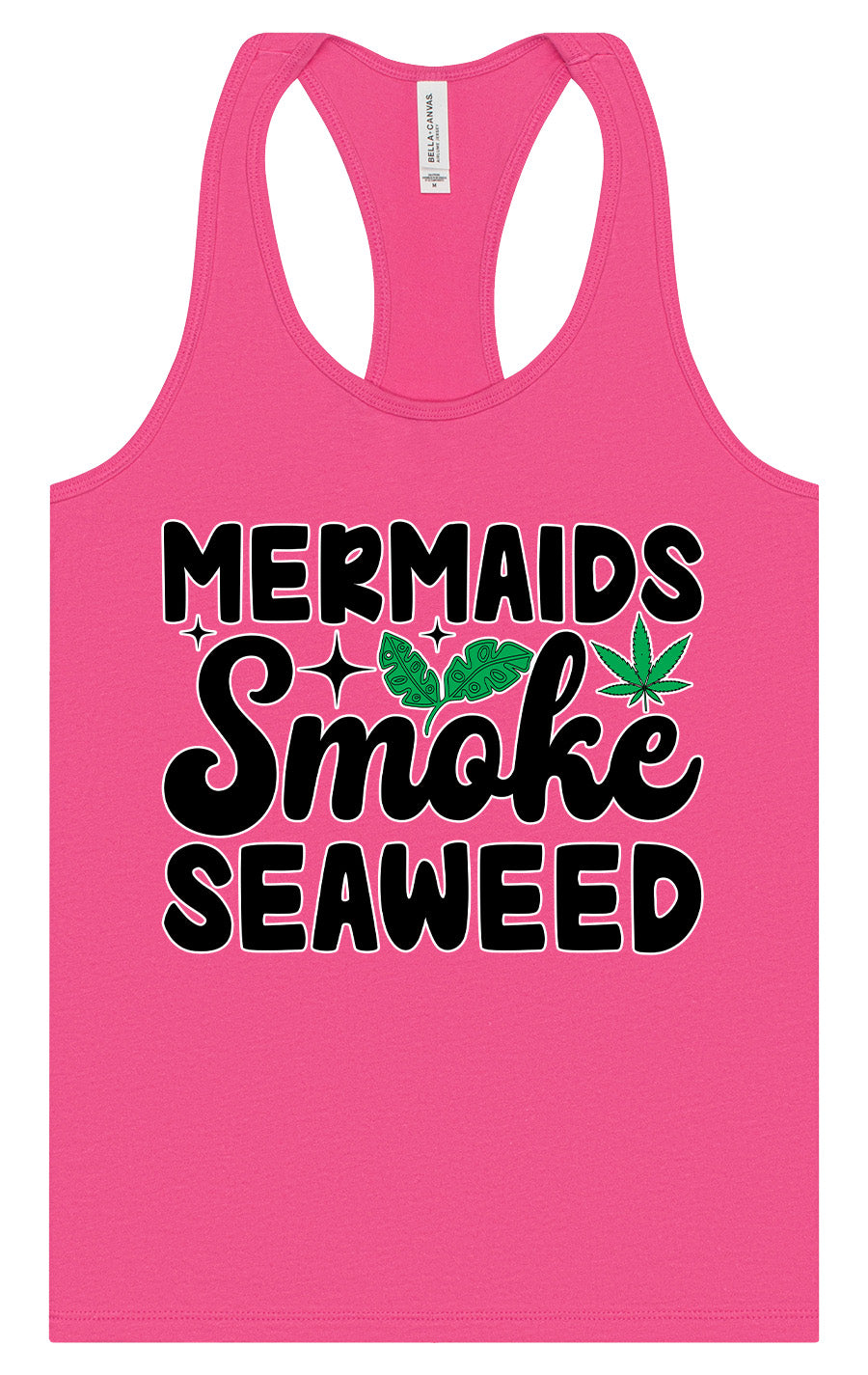 Mermaids Smoke Seaweed Women's Racerback Tank