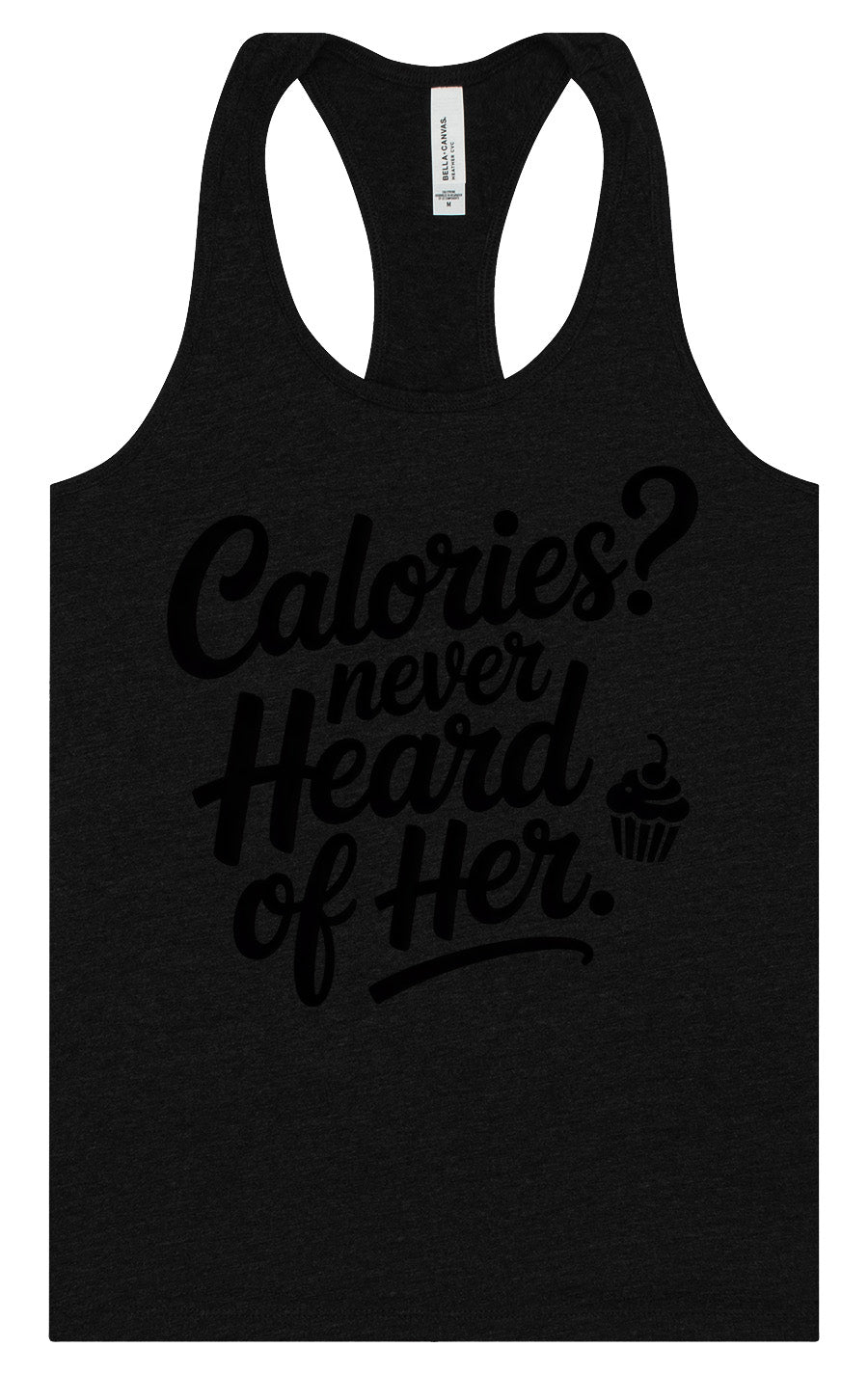 Calories Never Heard of Her Women's Racerback Tank