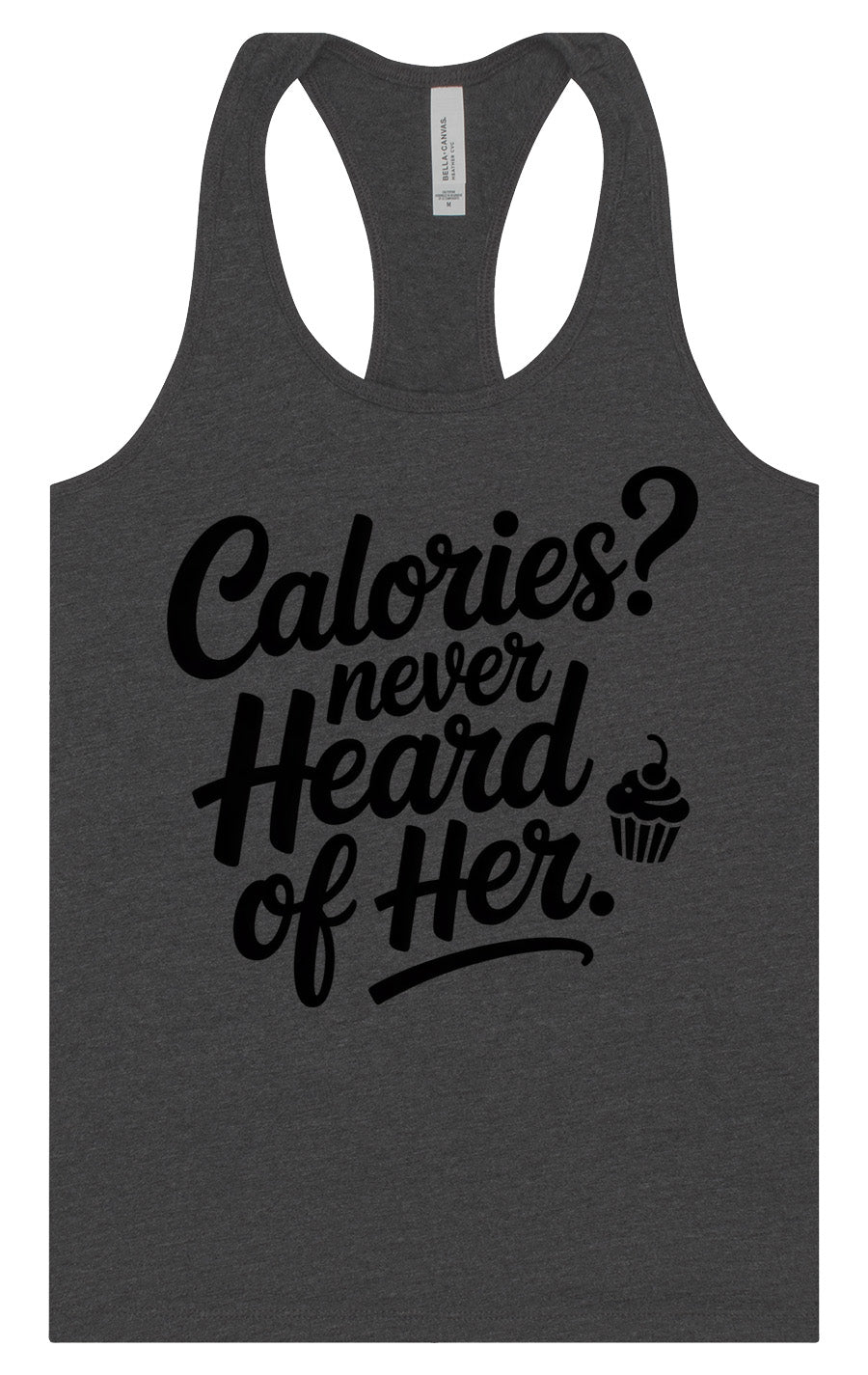Calories Never Heard of Her Women's Racerback Tank