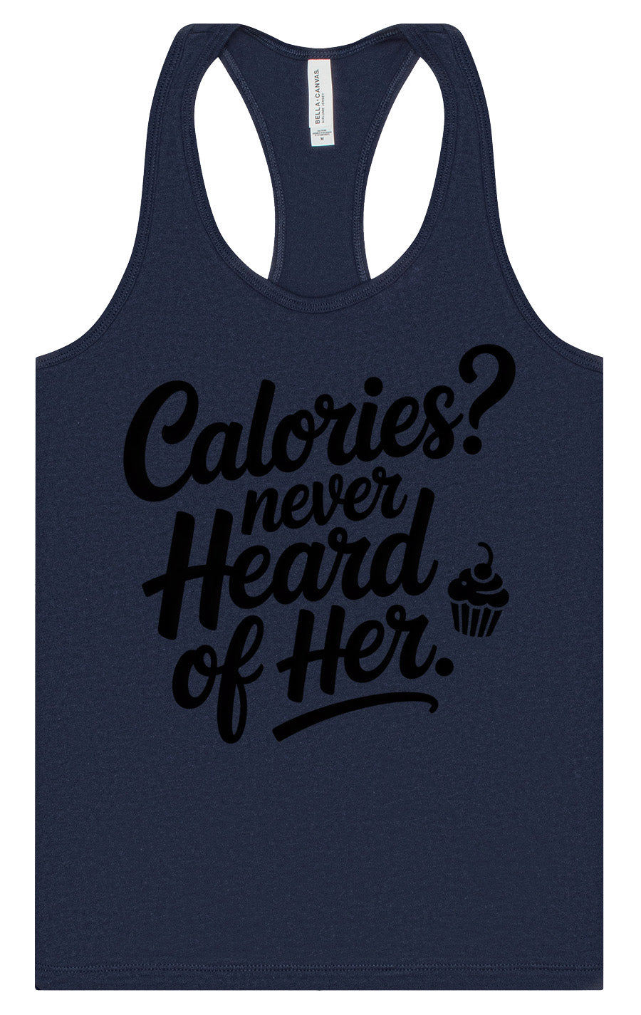 Calories Never Heard of Her Women's Racerback Tank