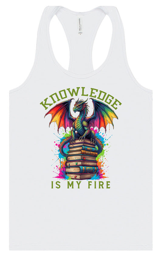 Knowledge is My Fire Women's Racerback Tank