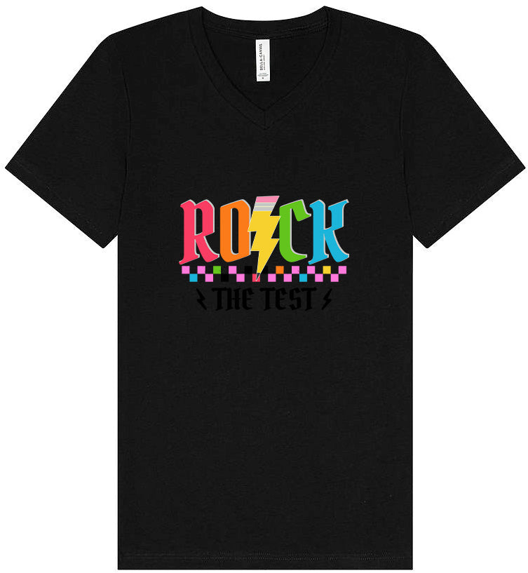Rock the Test Unisex V-Neck Shirt