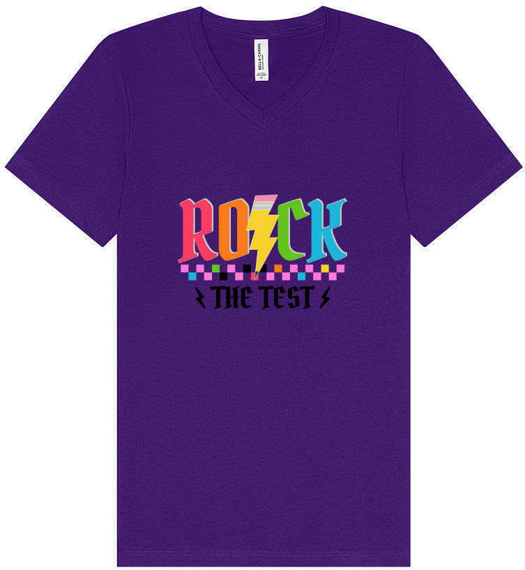 Rock the Test Unisex V-Neck Shirt
