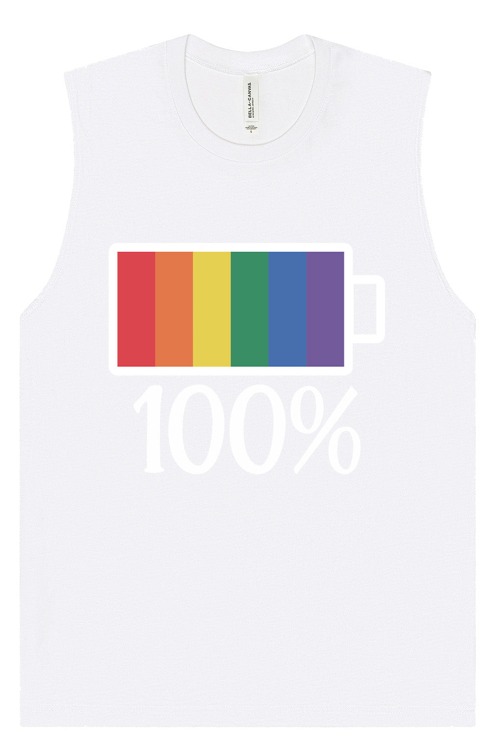 Pride Battery Charged Muscle Tank