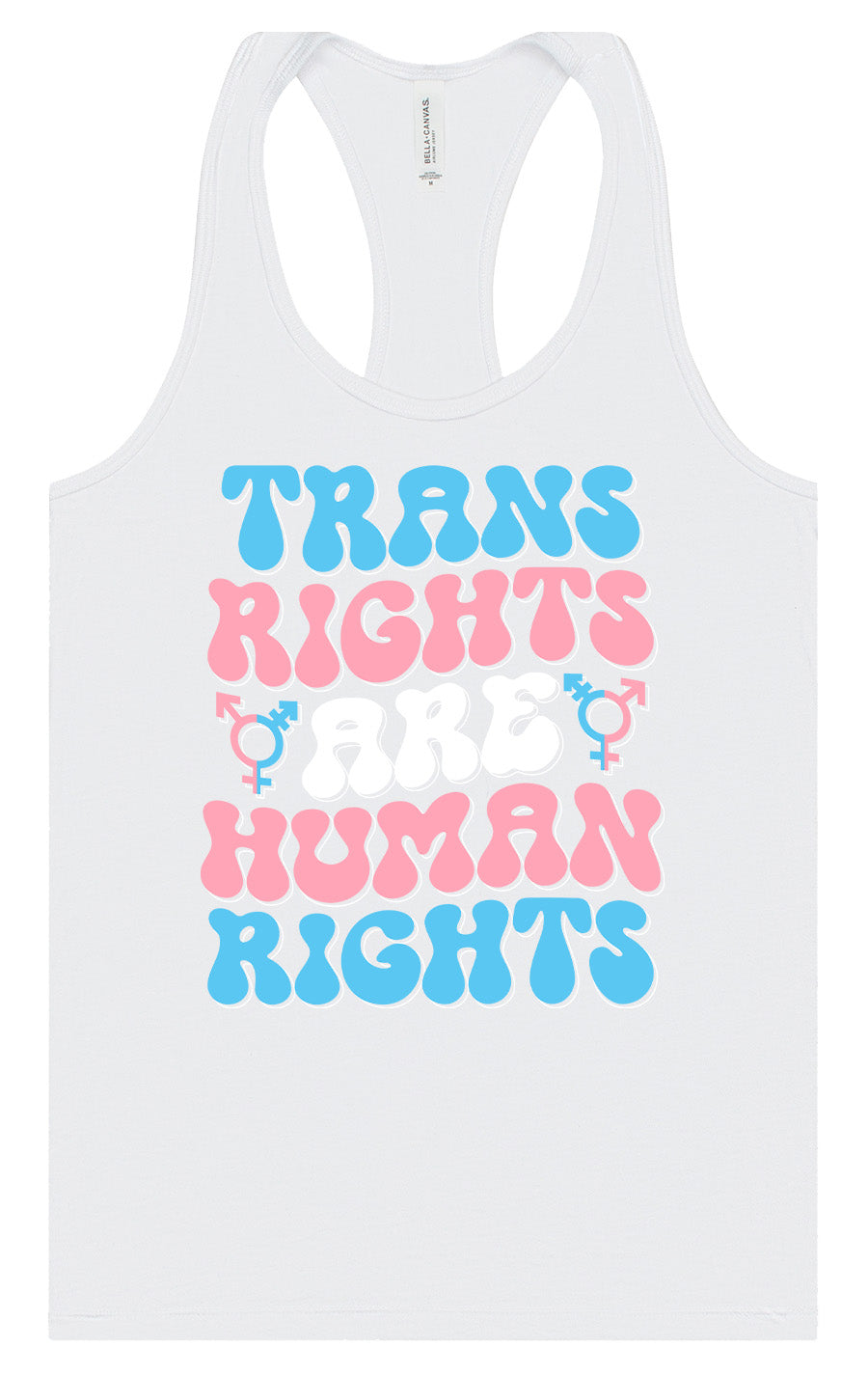Trans Rights are Human Rights Women's Racerback Tank