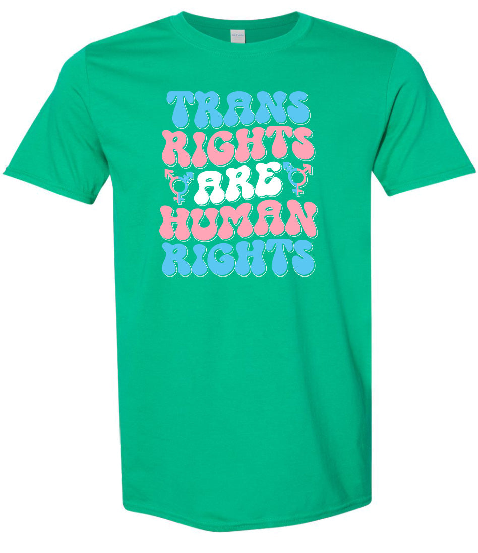 Trans Rights are Human Rights Adult Gildan Soft Shirt