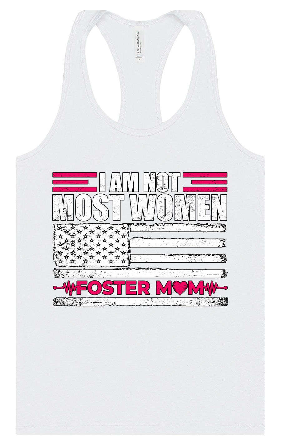 Not Most Women, Foster Mom Women's Racerback Tank