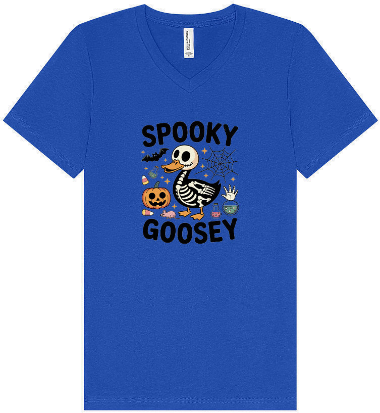 Spooky Goosey Unisex V-Neck Shirt