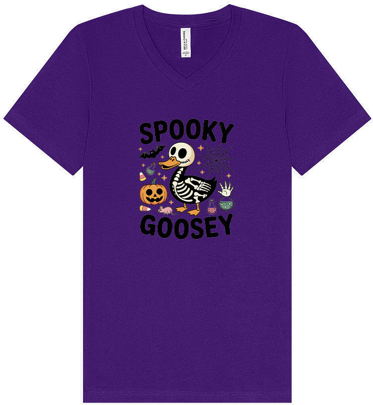 Spooky Goosey Unisex V-Neck Shirt