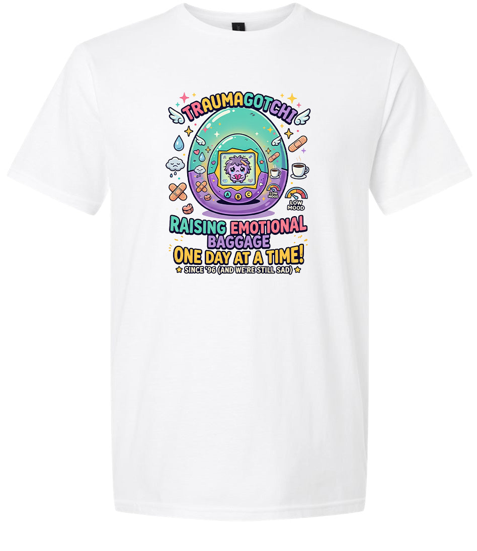 Traumagotchi Adult Gildan Soft Shirt