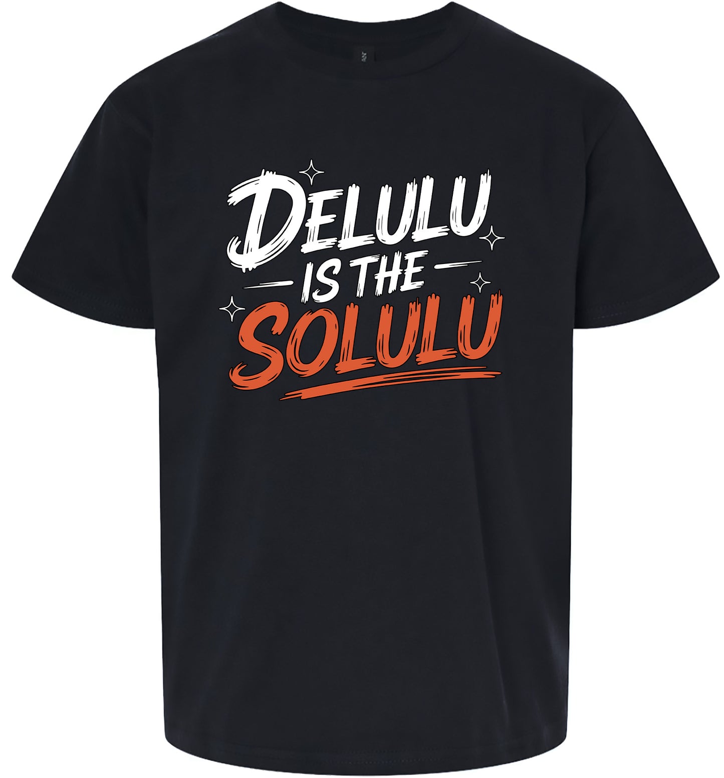 Delulu is the Solulu Children's Gildan Soft Shirt