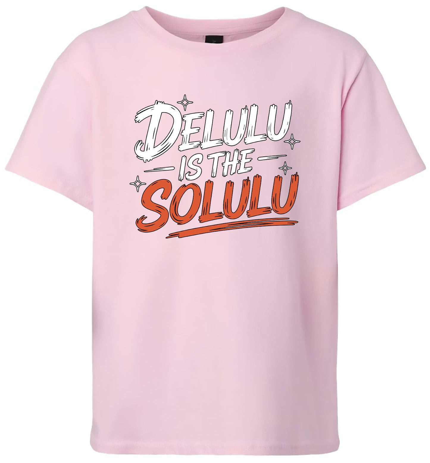Delulu is the Solulu Children's Gildan Soft Shirt