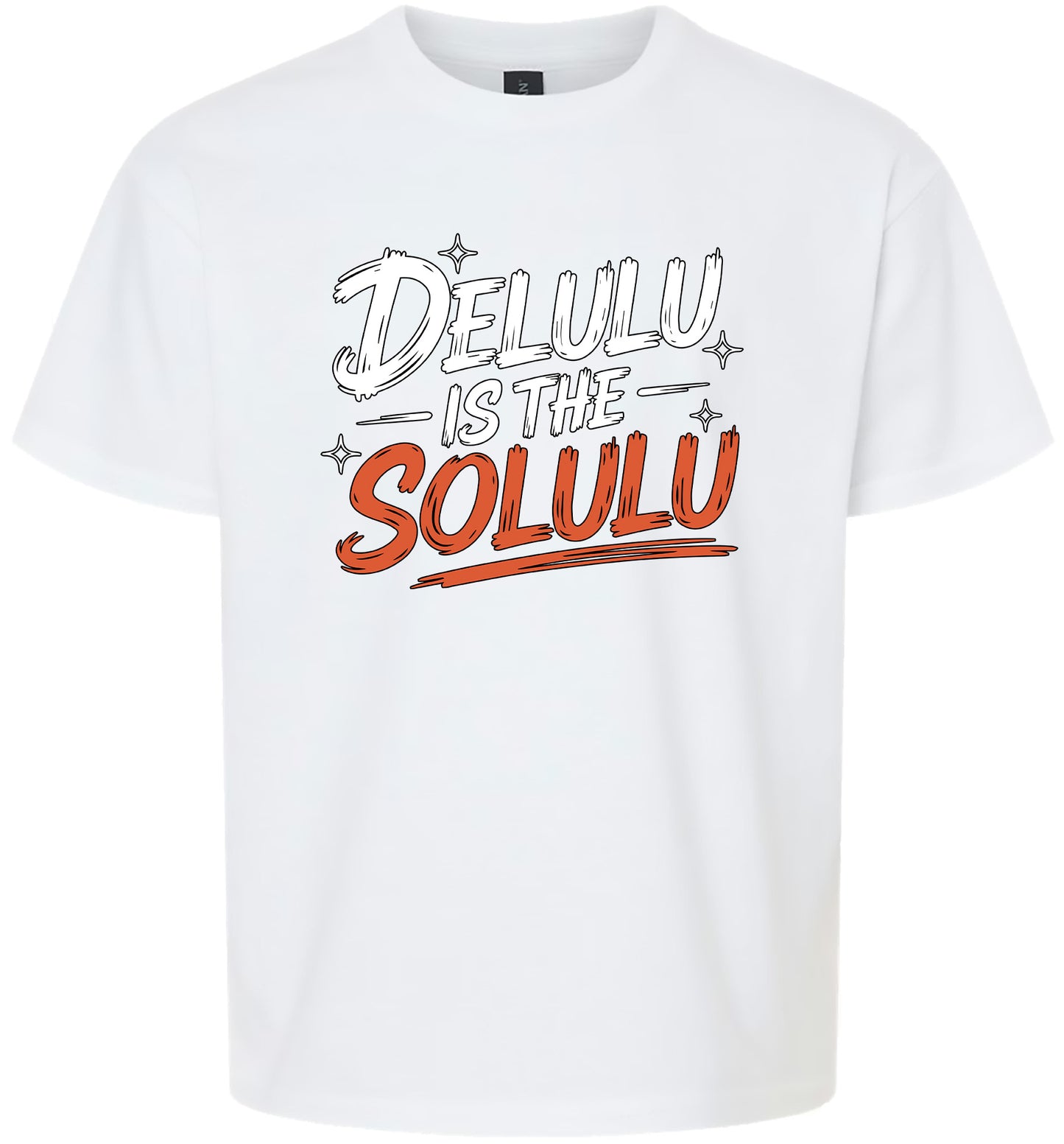 Delulu is the Solulu Children's Gildan Soft Shirt