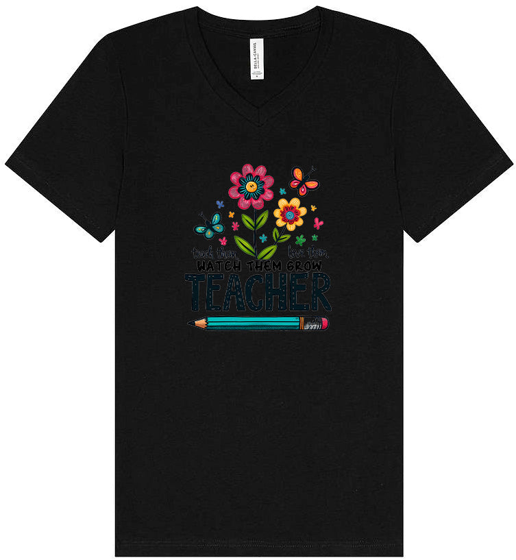 Teach Them, Love Them Unisex V-Neck Shirt