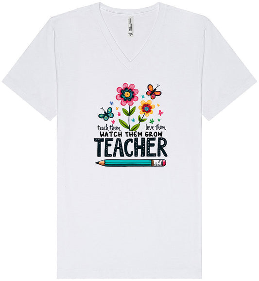 Teach Them, Love Them Unisex V-Neck Shirt