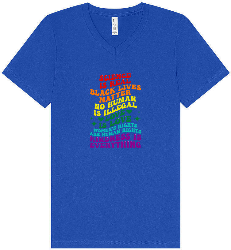 Science Is Real Unisex V-Neck Shirt