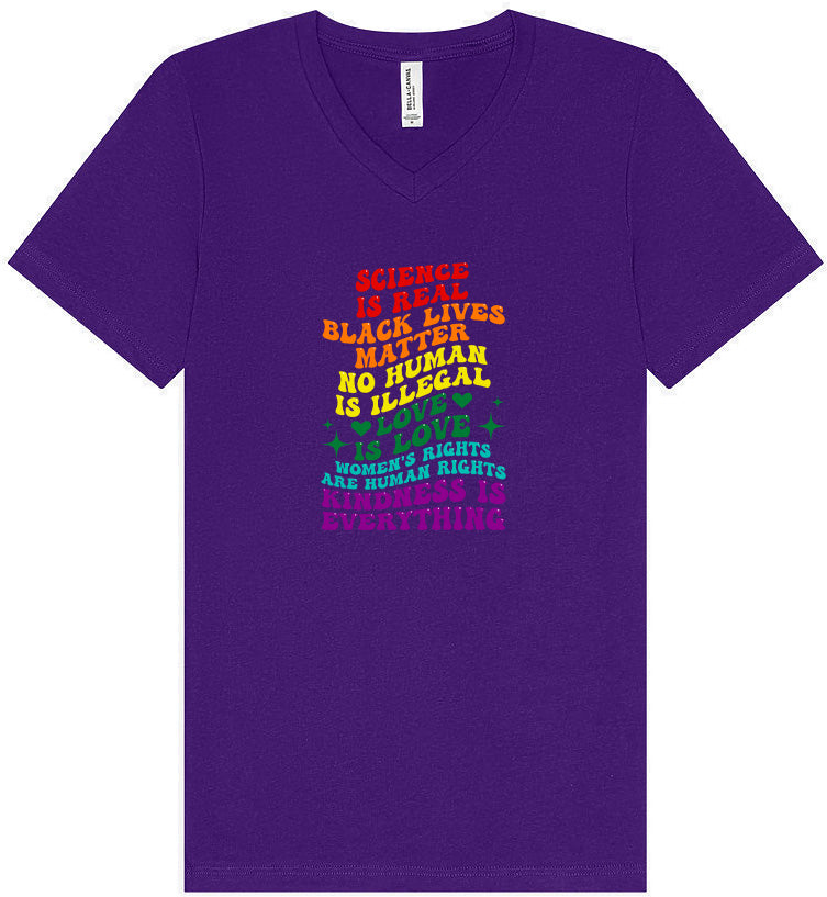 Science Is Real Unisex V-Neck Shirt
