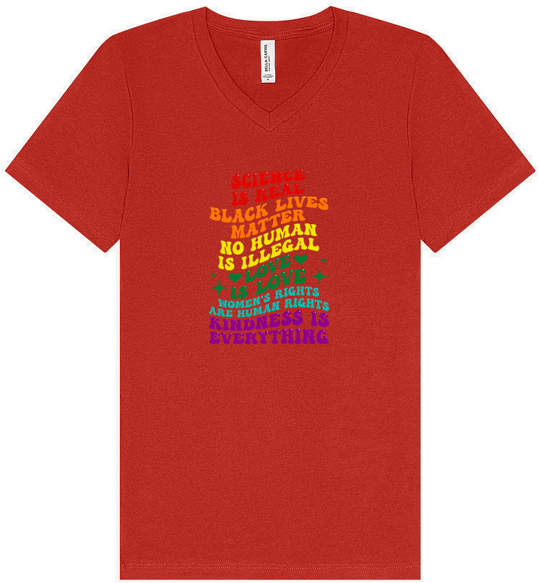 Science Is Real Unisex V-Neck Shirt
