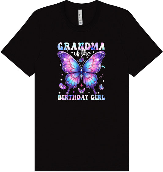 Grandma of the Birthday Girl Adult Bella Canvas Shirt