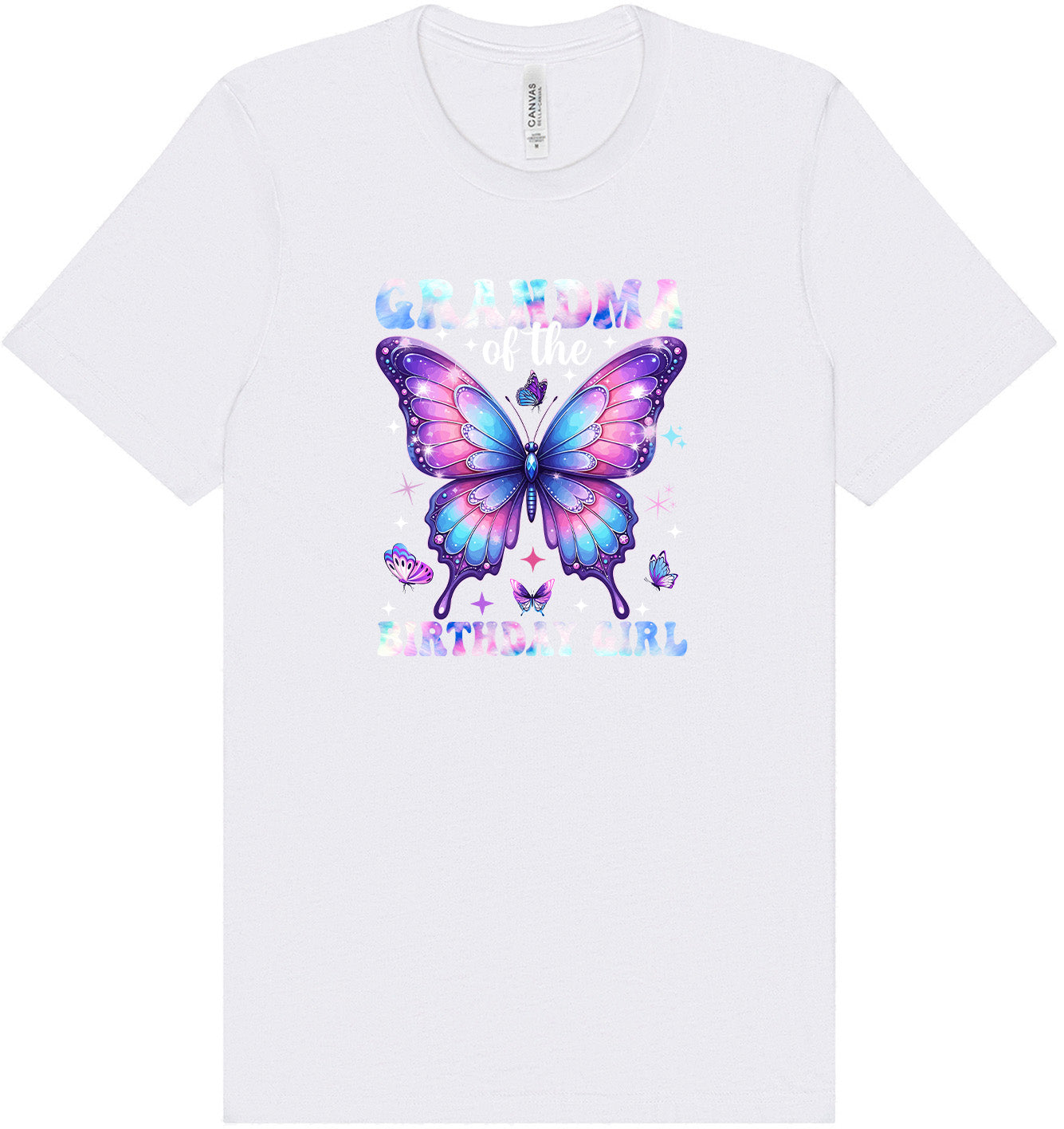 Grandma of the Birthday Girl Adult Bella Canvas Shirt