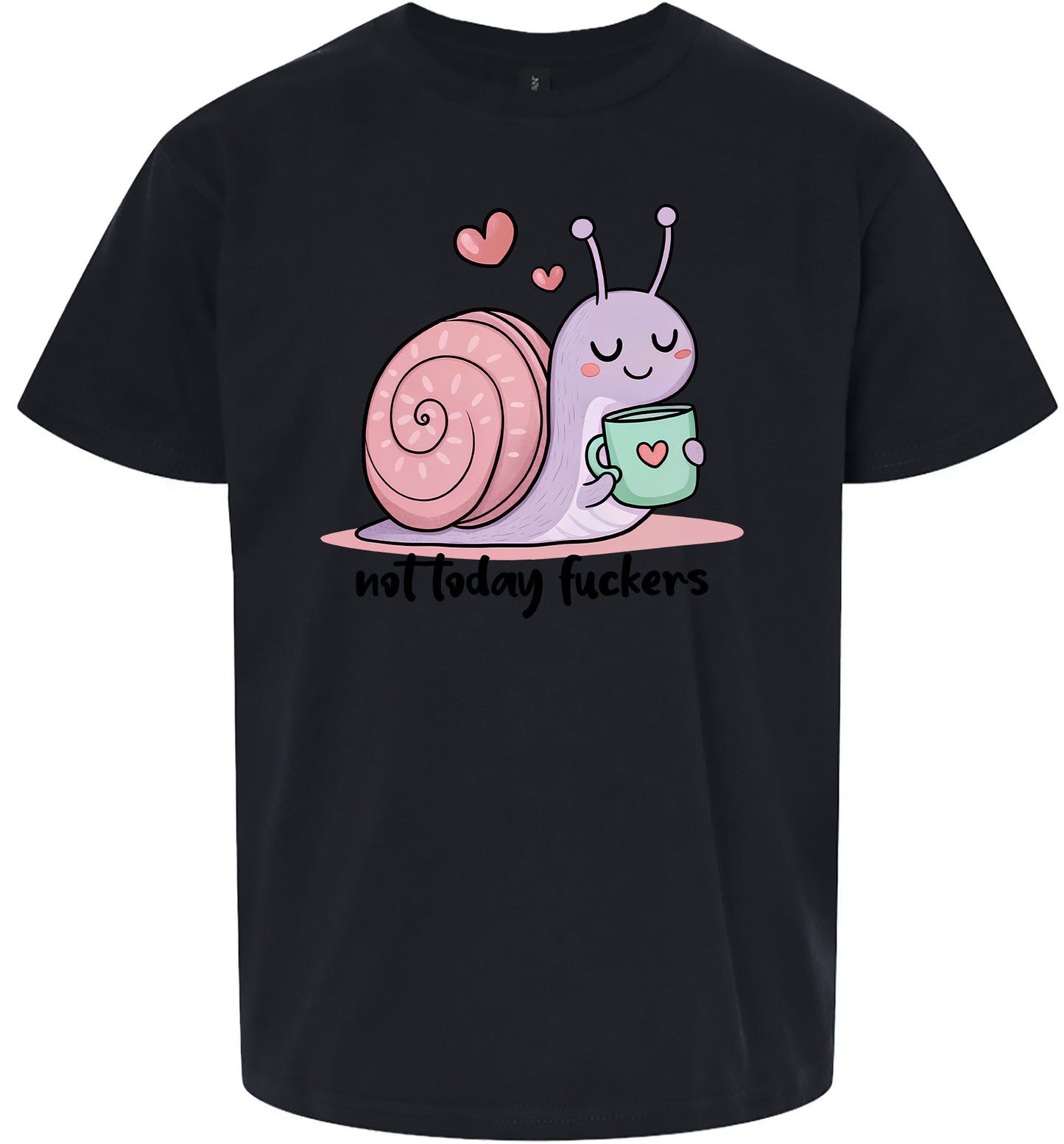 Not Today Snail Children's Gildan Soft Shirt