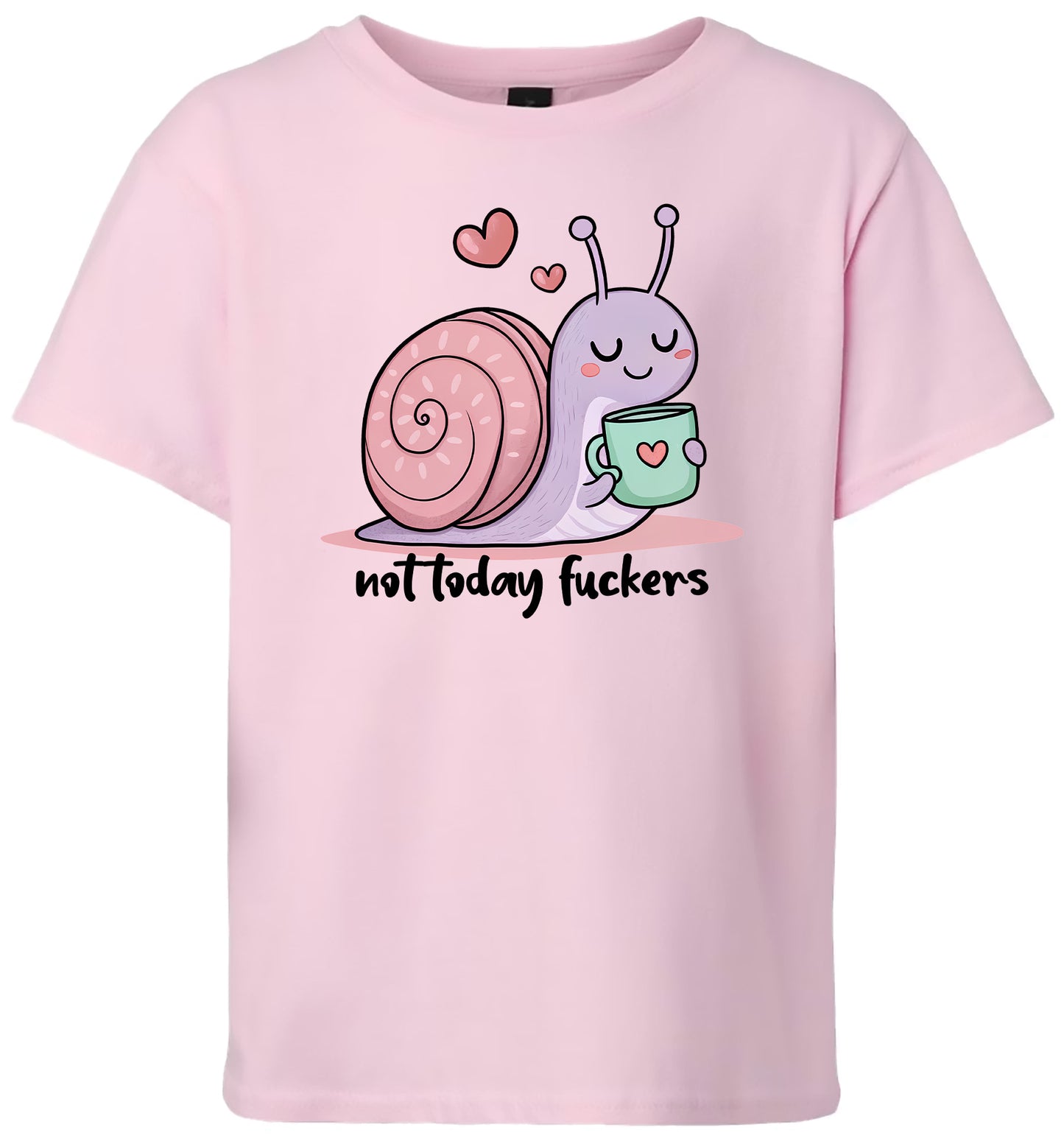Not Today Snail Children's Gildan Soft Shirt
