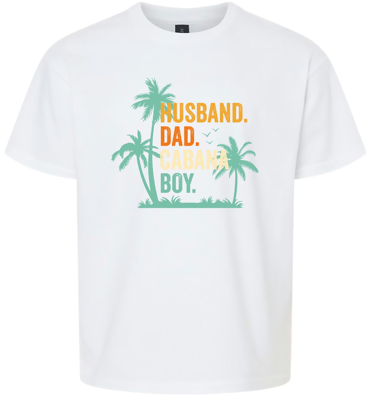Dad. Husband. Cabana Boy. Children's Gildan Soft Shirt