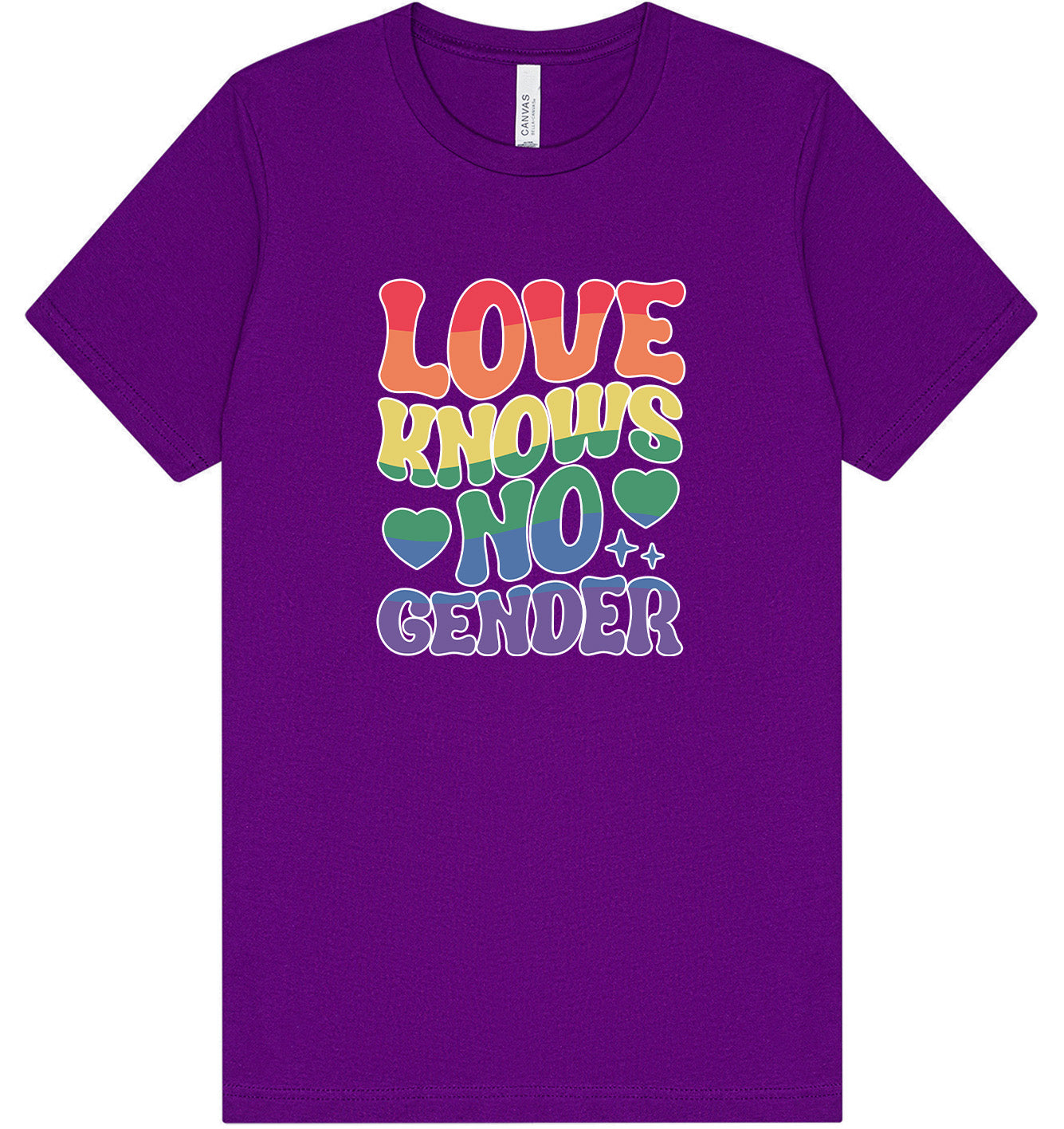 Love Knows No Gender Adult Bella Canvas Shirt