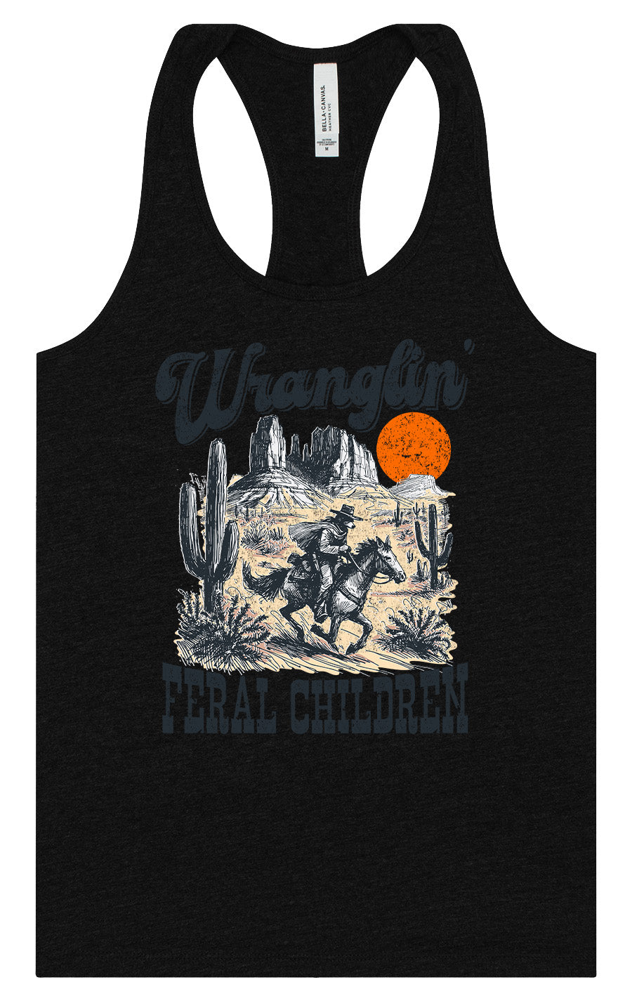Wranglin' Feral Children Women's Racerback Tank