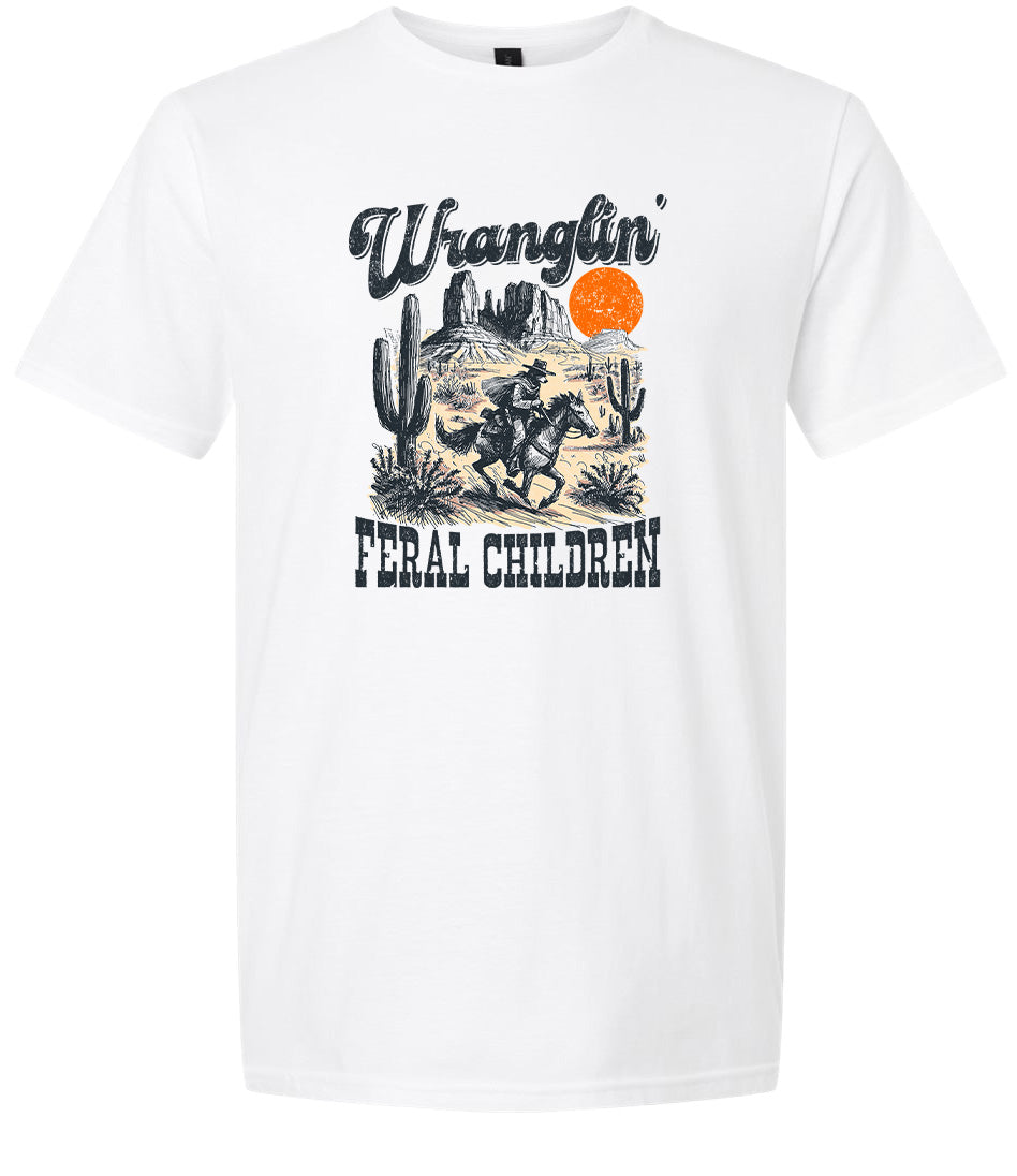Wranglin' Feral Children Adult Gildan Soft Shirt