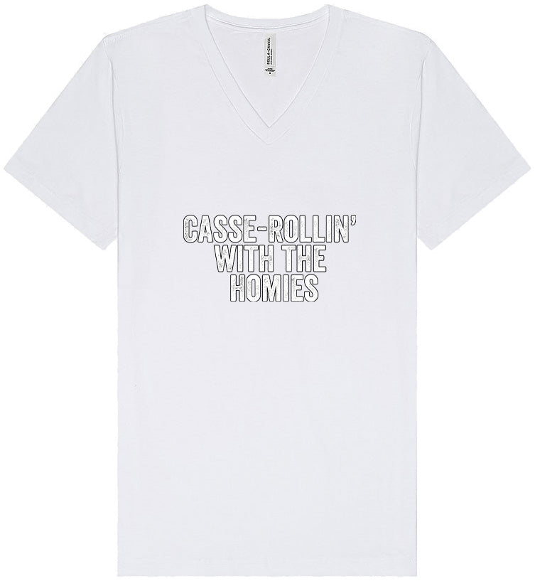 Casserolin with the Homies Unisex V-Neck Shirt
