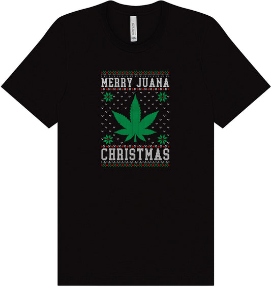Merry Juana Christmas Adult Bella Canvas Shirt