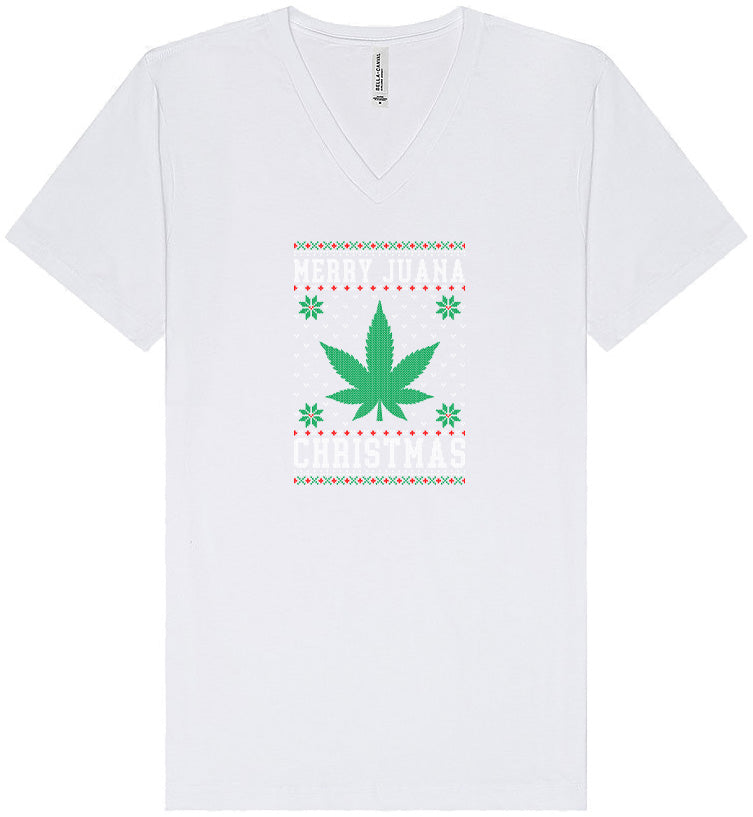 Merry Juana Christmas Unisex V-Neck Shirt