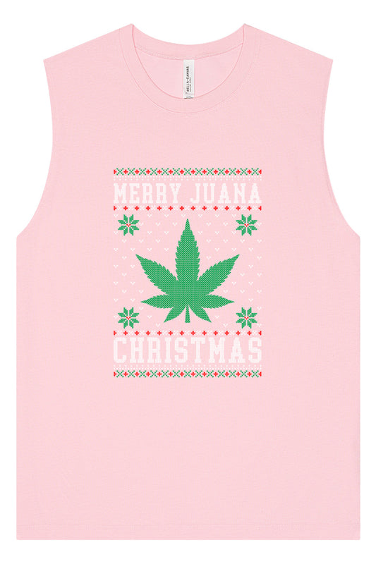 Merry Juana Christmas Muscle Tank