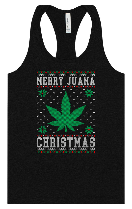 Merry Juana Christmas Women's Racerback Tank