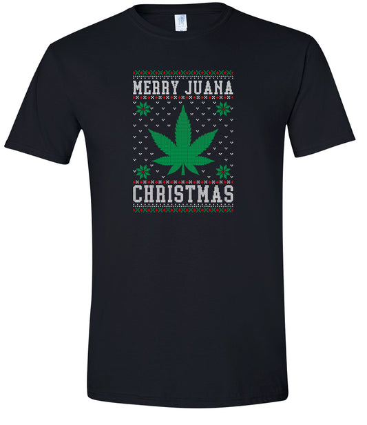 Merry Juana Christmas Adult Gildan Soft Shirt