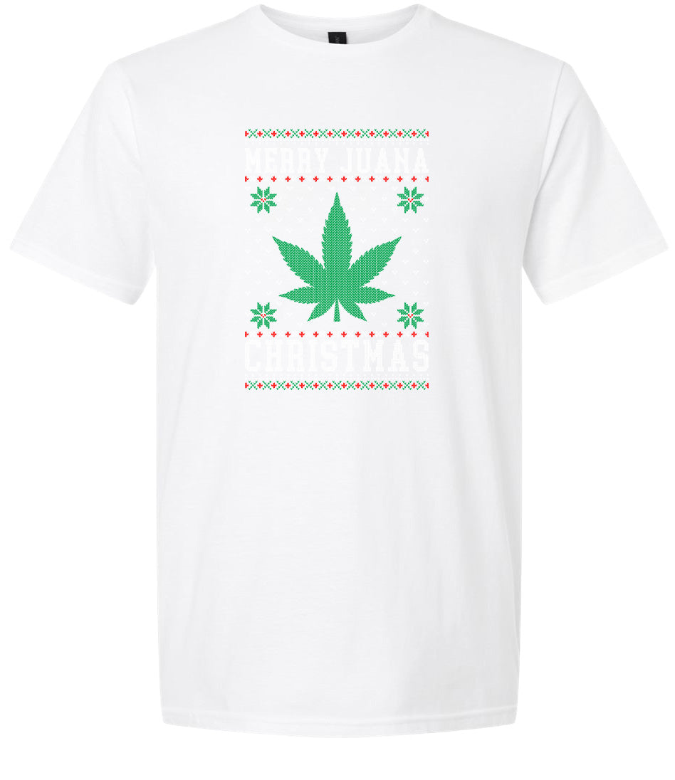 Merry Juana Christmas Adult Gildan Soft Shirt