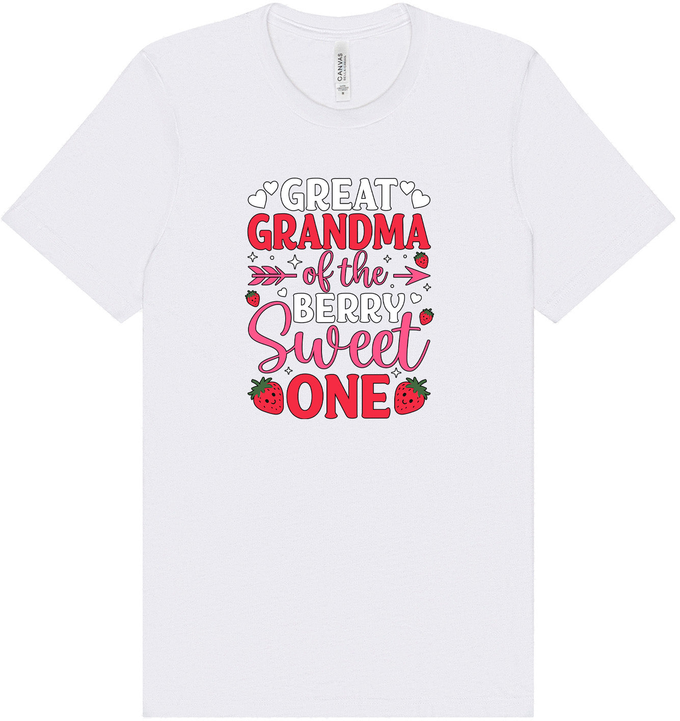 Great Grandma of the Berry Sweet One Adult Bella Canvas Shirt